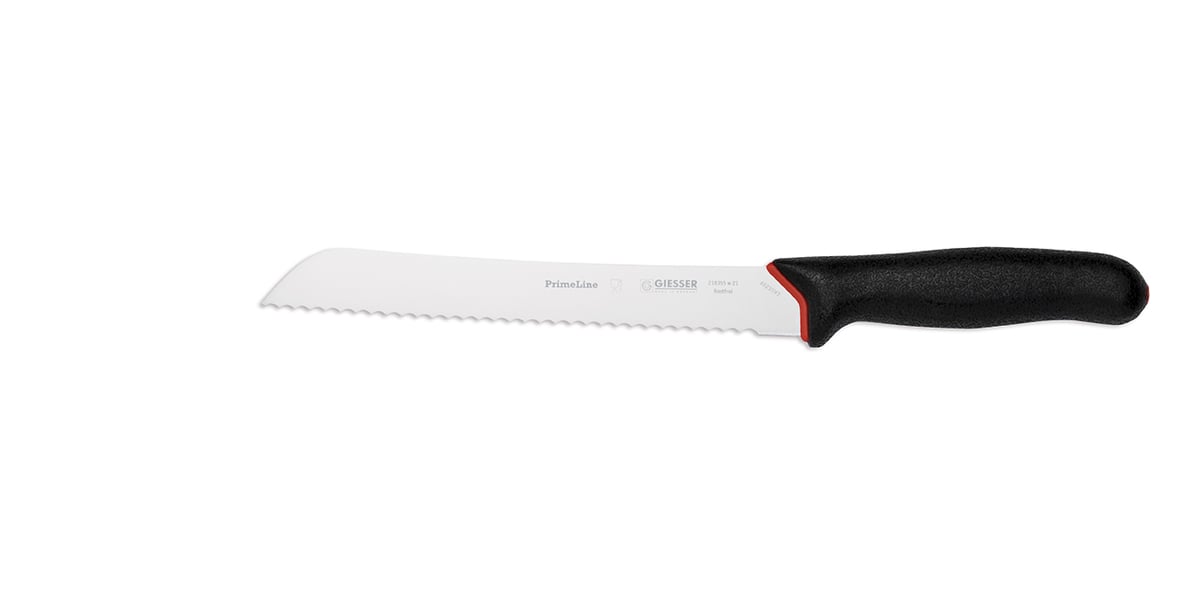 Giesser PrimeLine brødkniv 21 cm Svart