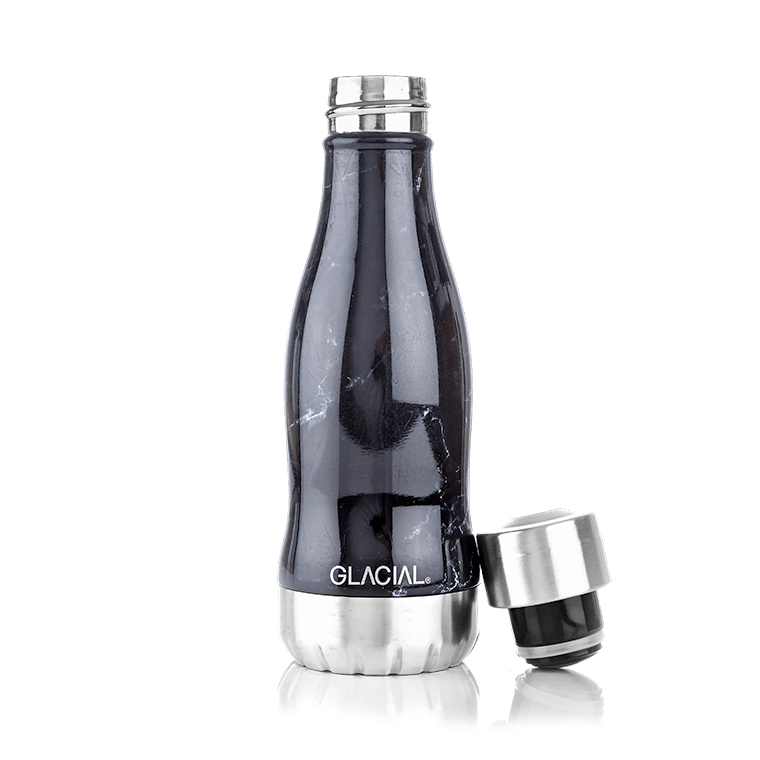 Glacial Glacial vannflaske 280 ml Black marble