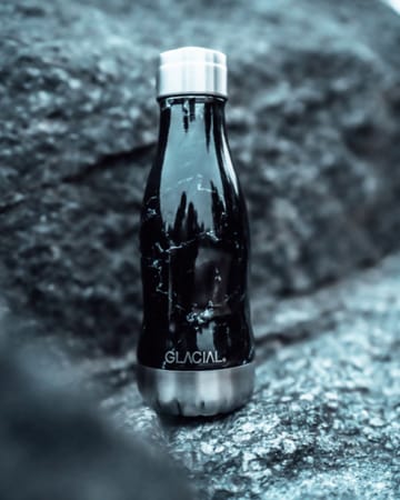 Glacial vannflaske 280 ml - Black marble - Glacial