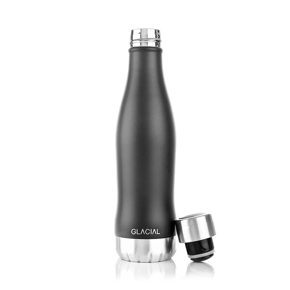 Glacial Glacial vannflaske 400 ml Matte black