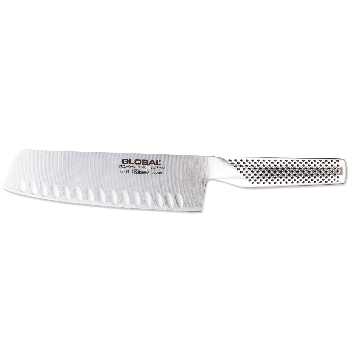 Global Global G-81 grønnsakskniv olivenslipt 18 cm rustfritt stål