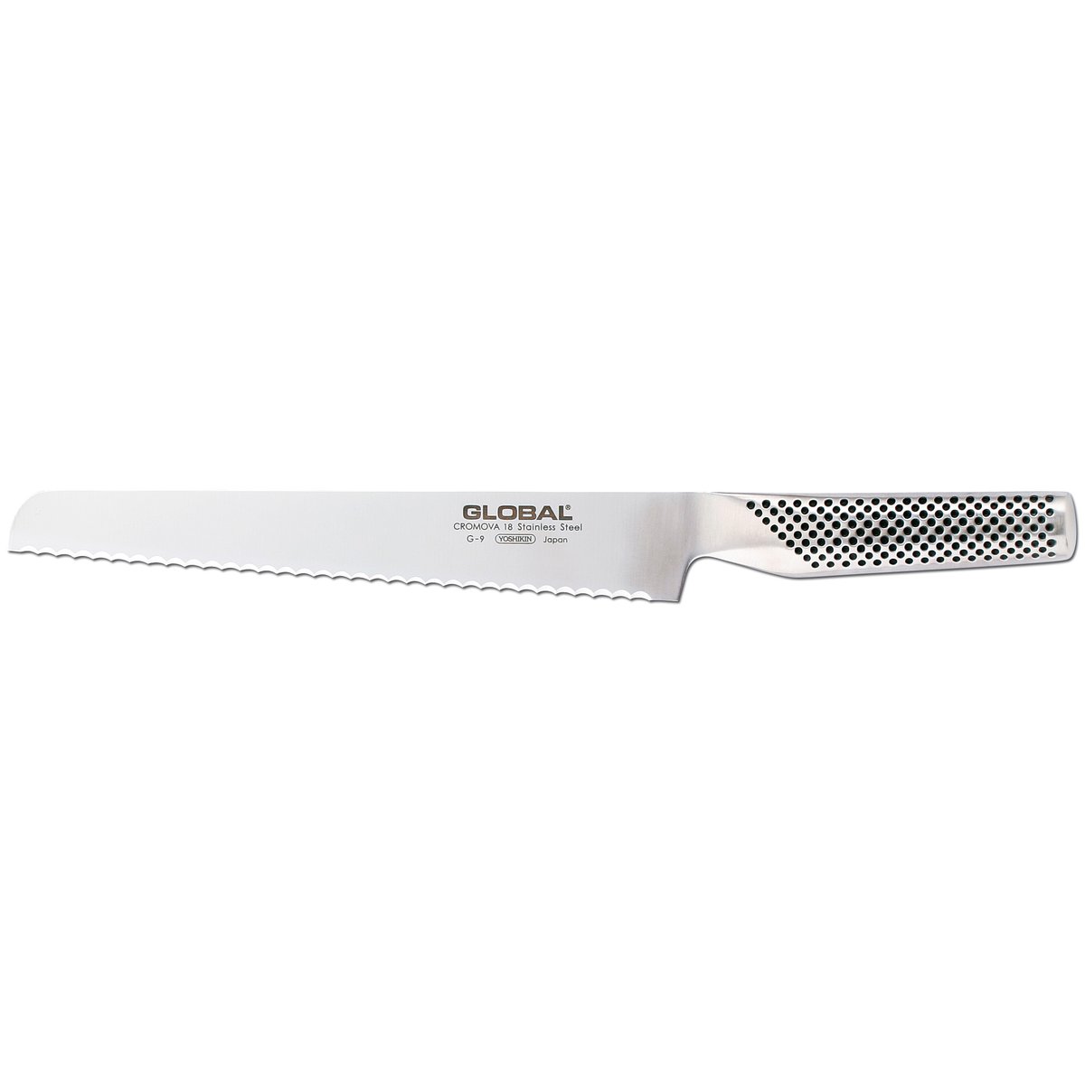 Global Global G-9R brødkniv 22 cm tagget rustfritt stål