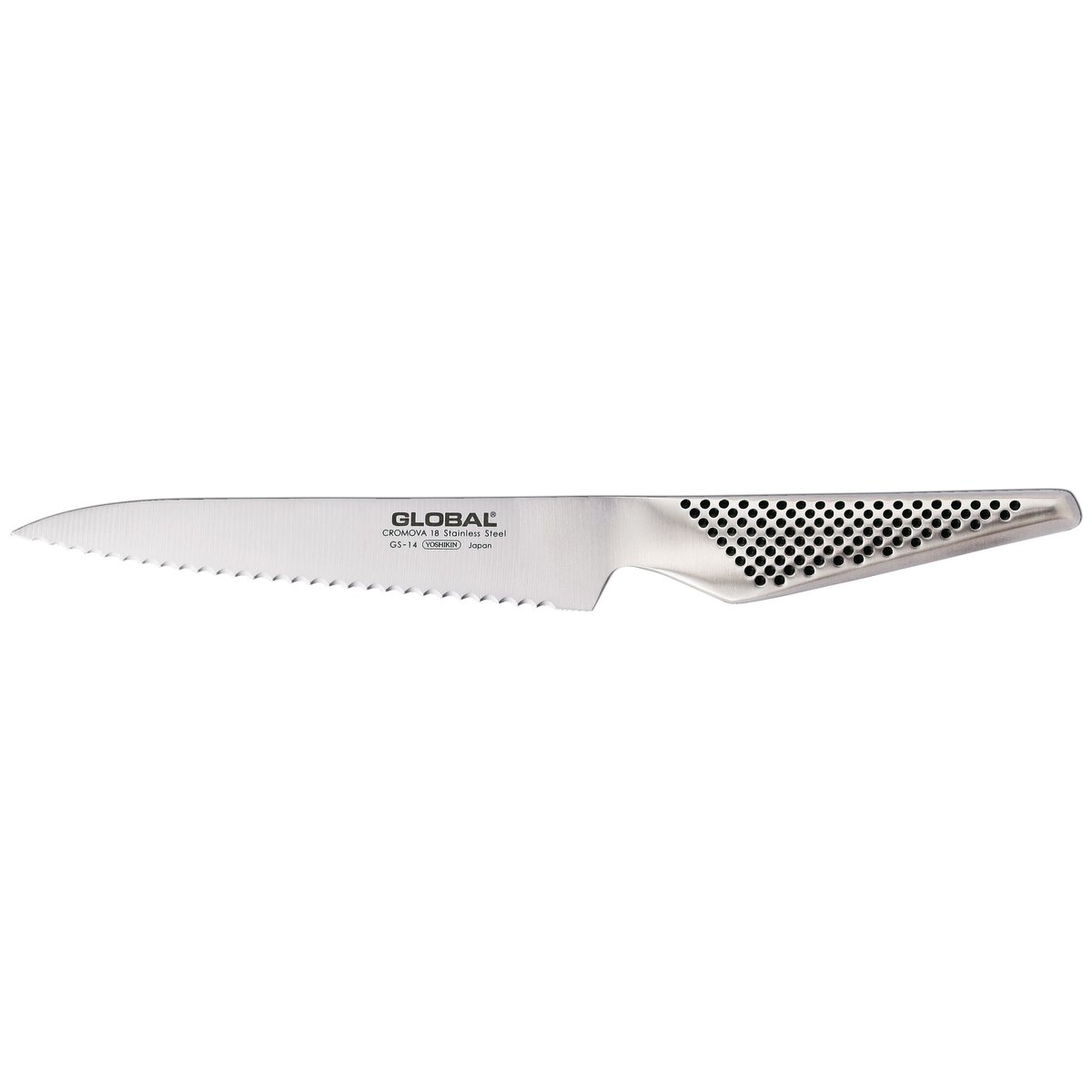 Global Global GS-14R allkniv 15 cm bølgetagger rustfritt stål