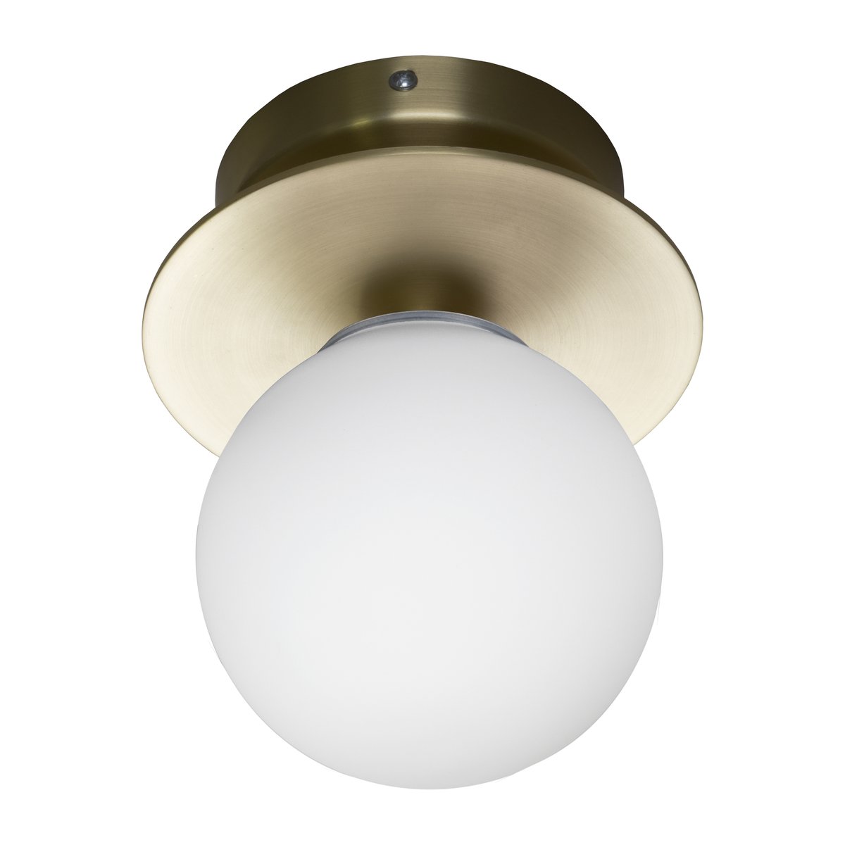 Globen Lighting Art Deco IP44 vegglampe Børstet messing