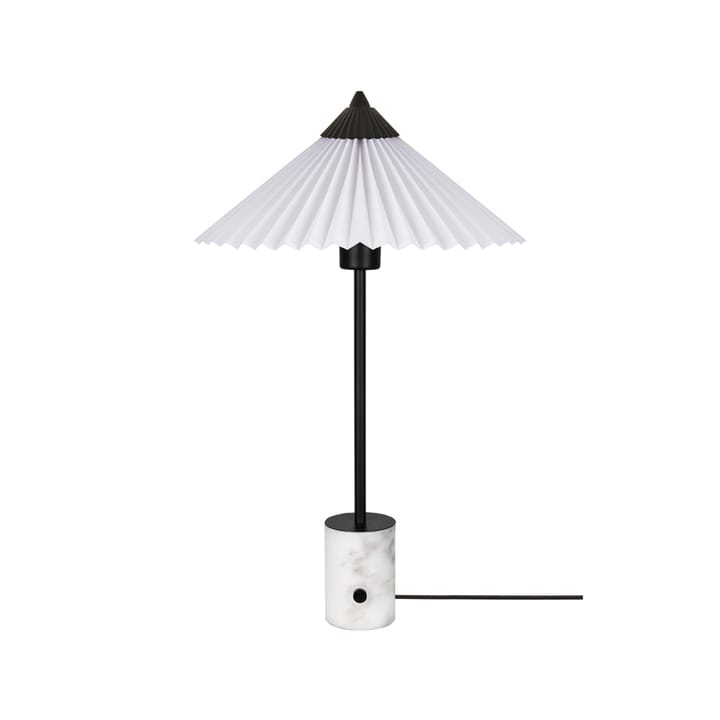 Matisse bordlampe, sort/hvit Globen Lighting