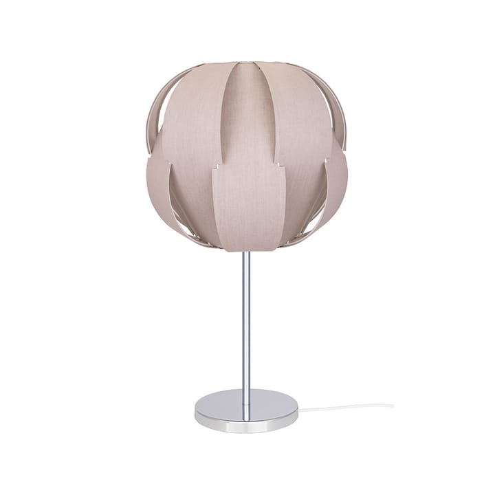 Pavot 25 bordlampe, Beige, kromstativ Globen Lighting