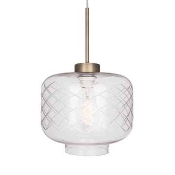 Ritz taklampe slipet glass - Antik messing - Globen Lighting