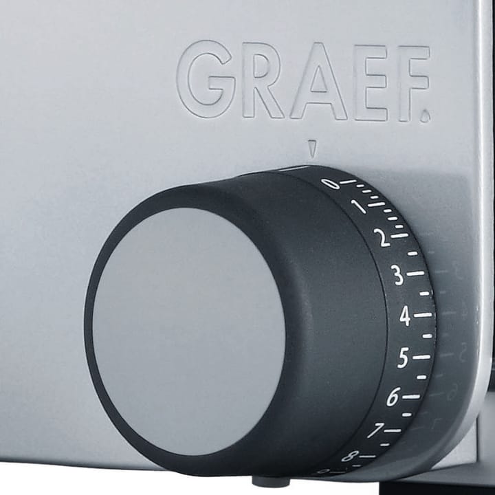 Graef Vivo Twin V22 skjæremaskin tannet+glatt blad, Rustfritt stål Graef