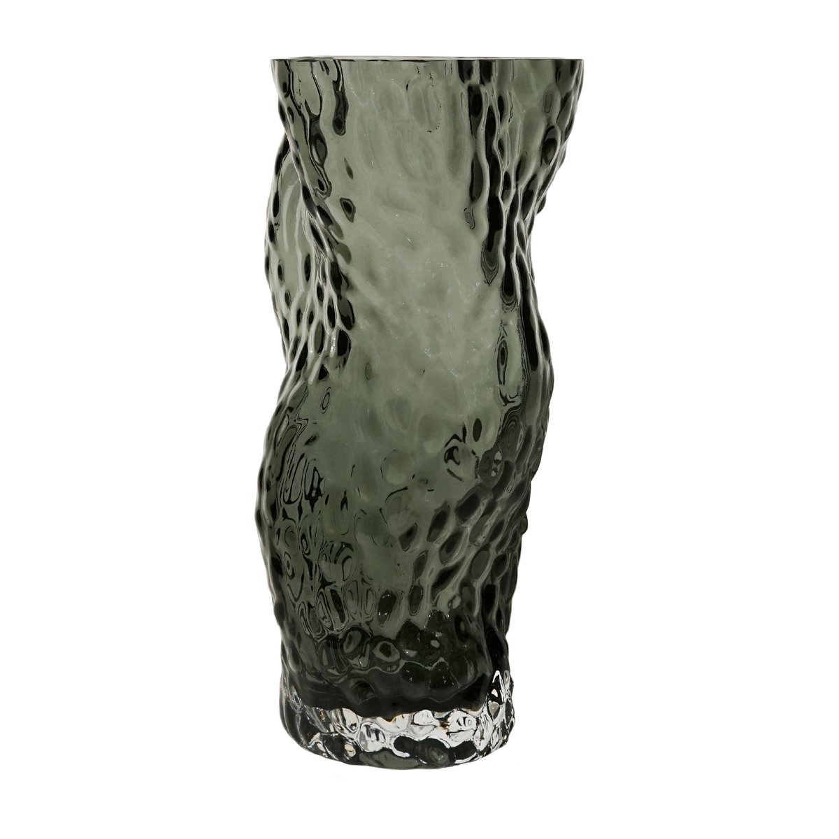 Hein Studio Ostrea Rock vase glass 30 cm Midnight blue