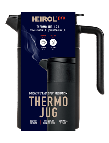 Heirol termokanne 1,2 l - Svart - Heirol