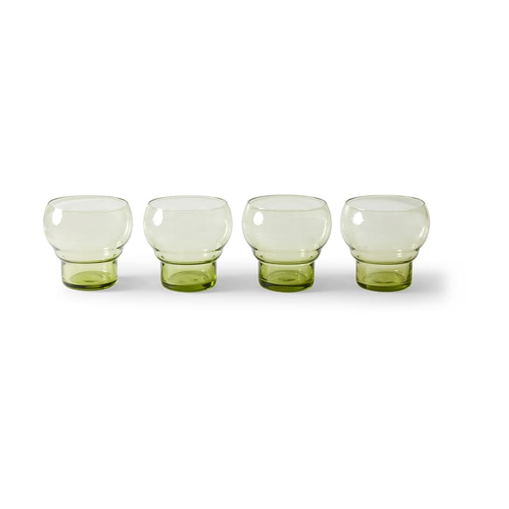 70's Bulb glass 27 cl 4-pk - Mint green - HKliving