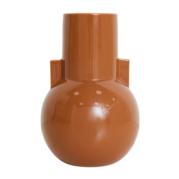 Ceramic vase small 26 cm, Caramel HKliving