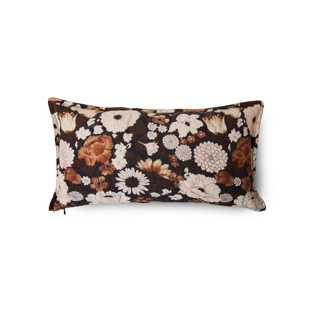 HKliving Doris Floral pute 55×30 cm Bomull-lin