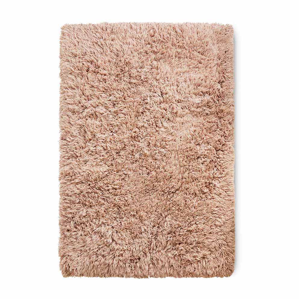 HKliving Fluffy teppe 200 x 300 cm soft pink