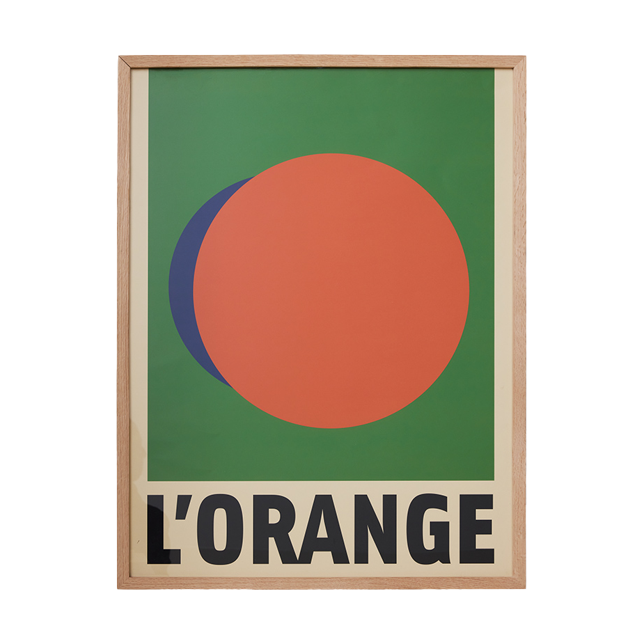 HKliving Framed artwork l’orange bilde Orange