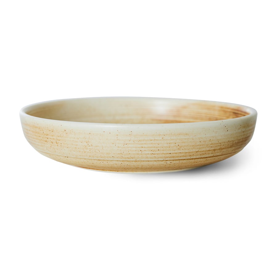 HKliving Home Chef dyp tallerken large Ø21,5 cm Rustic cream-brown