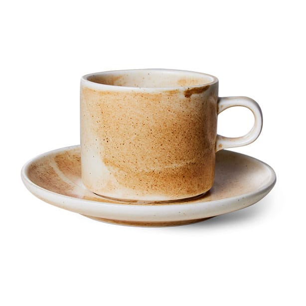 Home Chef kopp med fat 22 cl  - Rustic cream-brown - HKliving