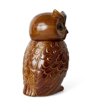 Keramisk owl oppbevaringskrukke - Roasted - HKliving