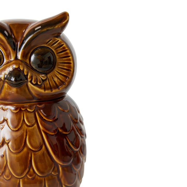 Keramisk owl oppbevaringskrukke, Roasted HKliving