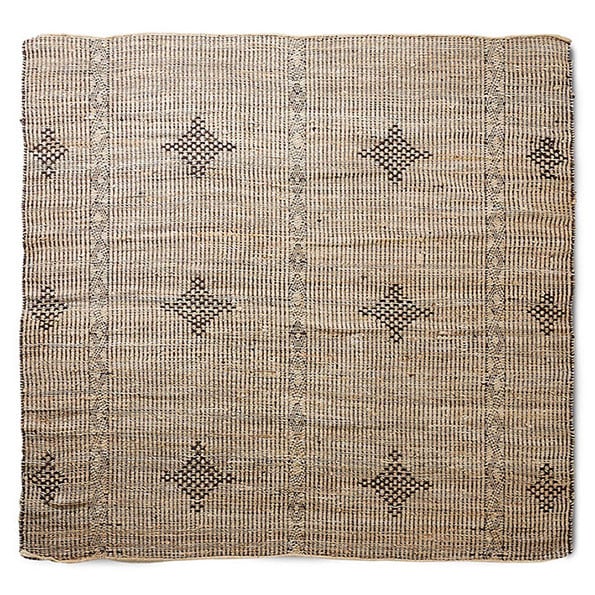 HKliving Rustic teppe 200×200 cm Brun