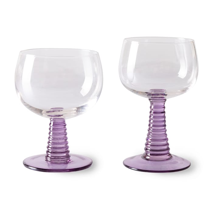 Swirl vinglass lav, Lilla HKliving