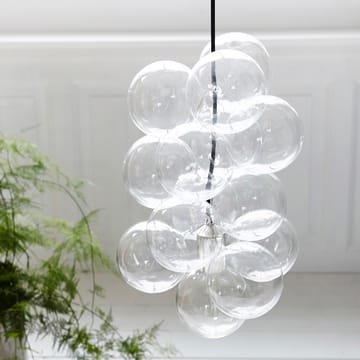 DIY lampe - pendel 12 glasskuler - House Doctor