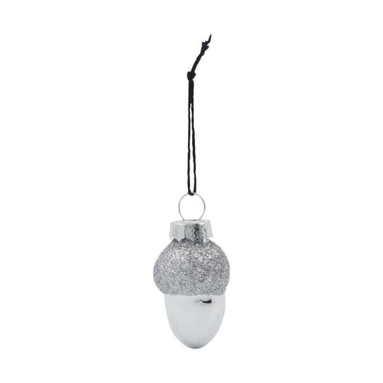 Glint juletreanheng 5,8 cm 6-pakning, Silver House Doctor