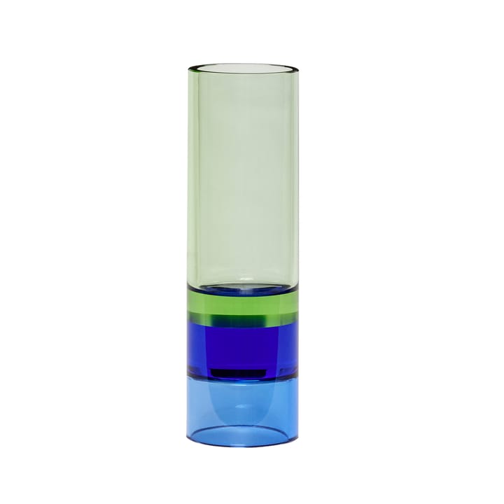 Lyslykt Vase Ø5 cm, Grønn-blå Hübsch