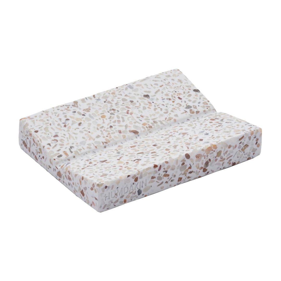 Humdakin Humdakin Terrazzo såpeskål 9 x 19 cm Rød-beige