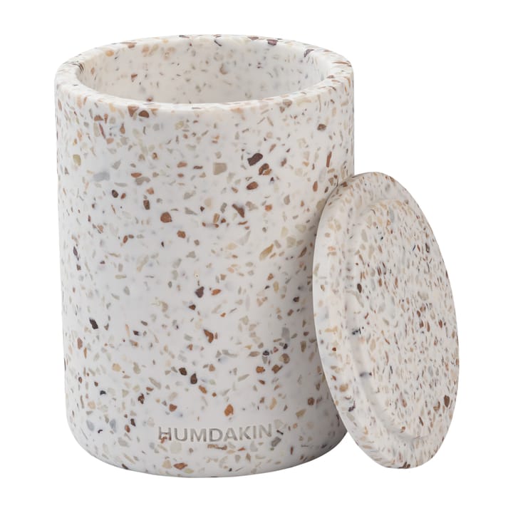 Humdakin Terrazzo vase med lokk Ø10 cm, Red/beige Humdakin