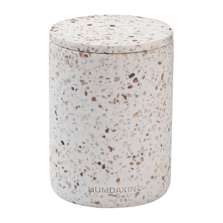 Humdakin Terrazzo vase med lokk Ø10 cm, Red/beige Humdakin