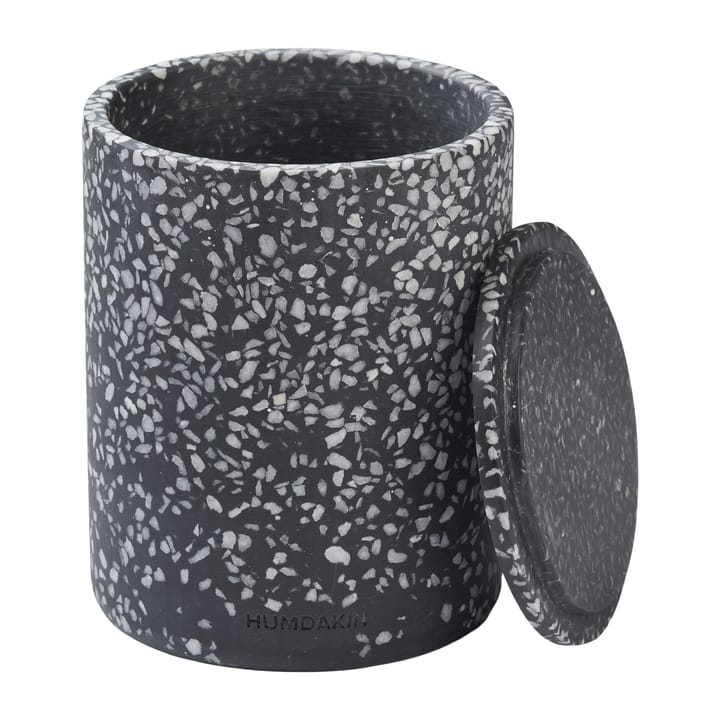 Humdakin Terrazzo vase med lokk Ø13 cm, Black Humdakin