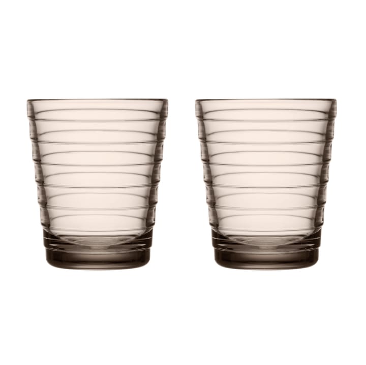 Aino Aalto vannglass 2-pack 22 cl - Lin - Iittala