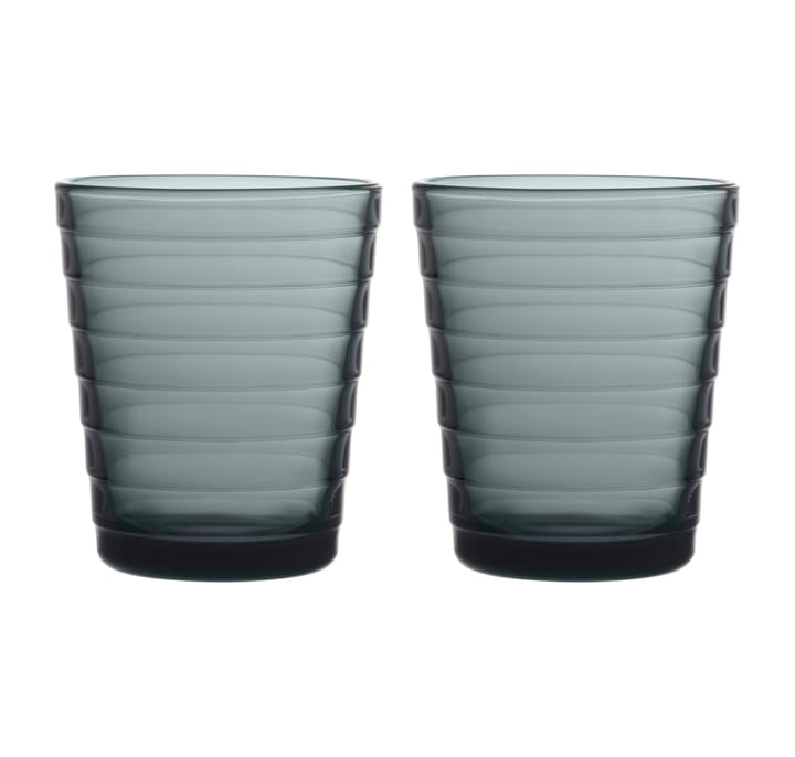 Aino Aalto vannglass 2-pack 22 cl, Mørkegrå Iittala