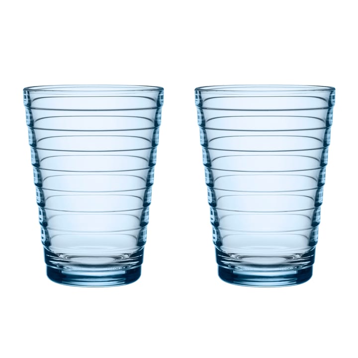 Aino Aalto vannglass 2-pack 33 cl, Aqua Iittala