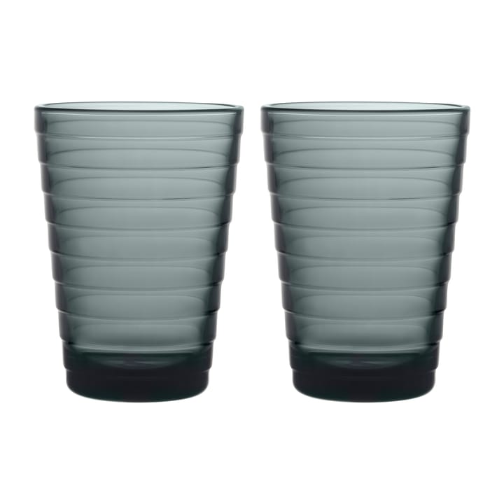 Aino Aalto vannglass 2-pack 33 cl - Mørkegrå - Iittala