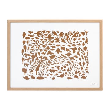 Oiva Toikka Cheetah plakat brun - 50 x 70 cm - Iittala