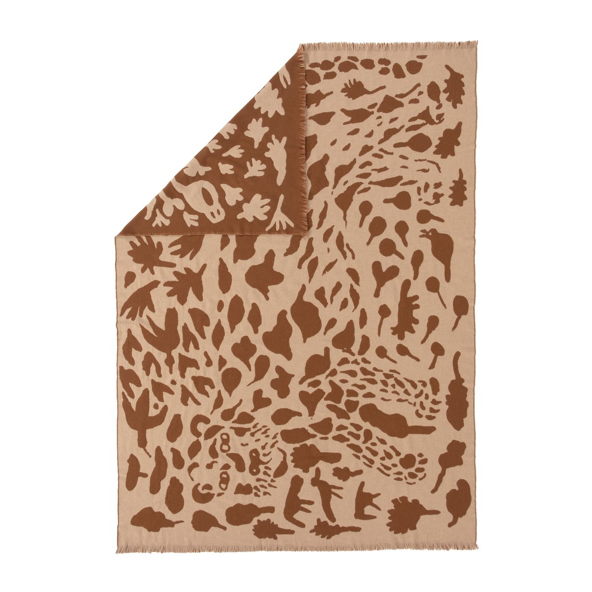 Iittala Oiva Toikka Cheetah ullpledd 130 x 180 cm Brun