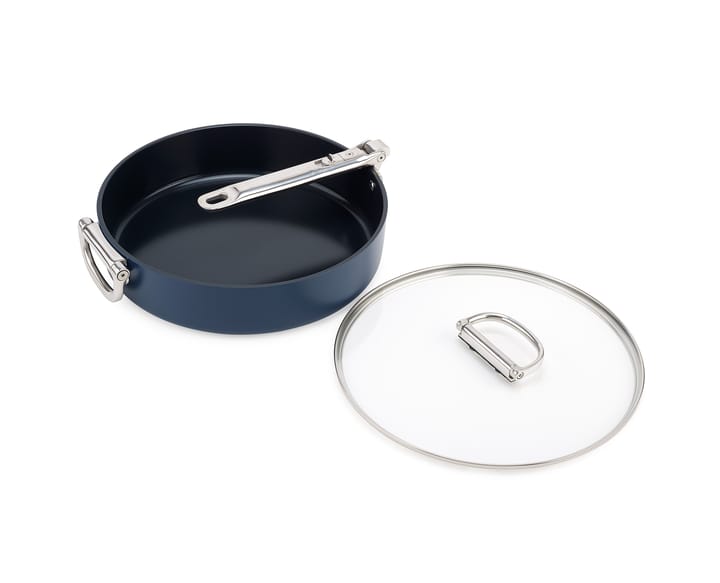 Space non stick kasserolle med lokk Ø28 cm, Blå Joseph Joseph