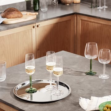 Hammershøi champagneglass 24 cl 2-pakning - Grønn - Kähler