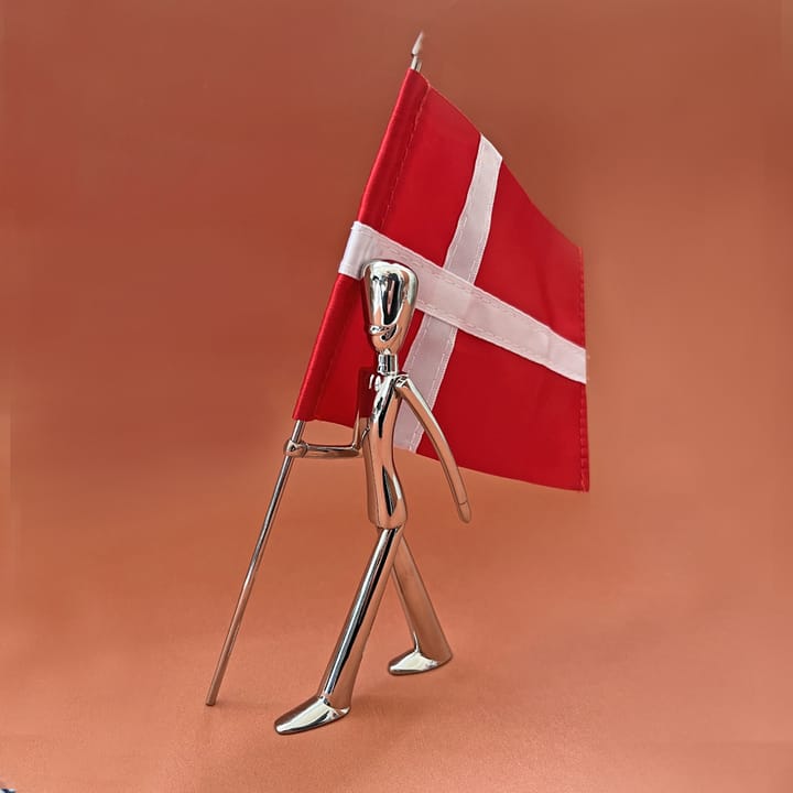 Royal Guard flaggbærer figurin 18 cm, Polished steel Kay Bojesen