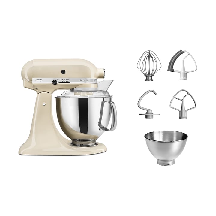 Artisan 5KSM175 kjøkkenmaskin med ekstra tilbehør 4,8 L, Almond cream KitchenAid