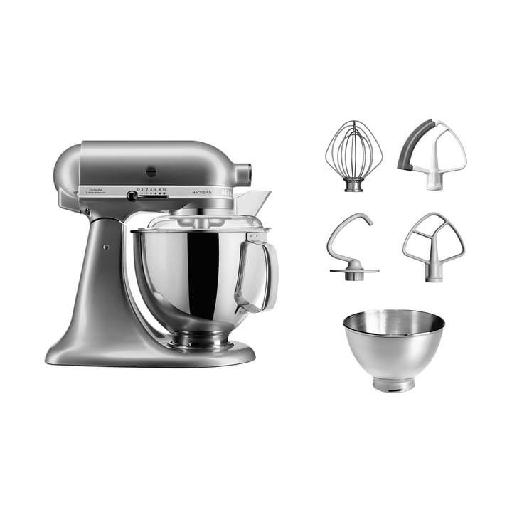 Artisan 5KSM175 kjøkkenmaskin med ekstra tilbehør 4,8 L, Contour silver KitchenAid