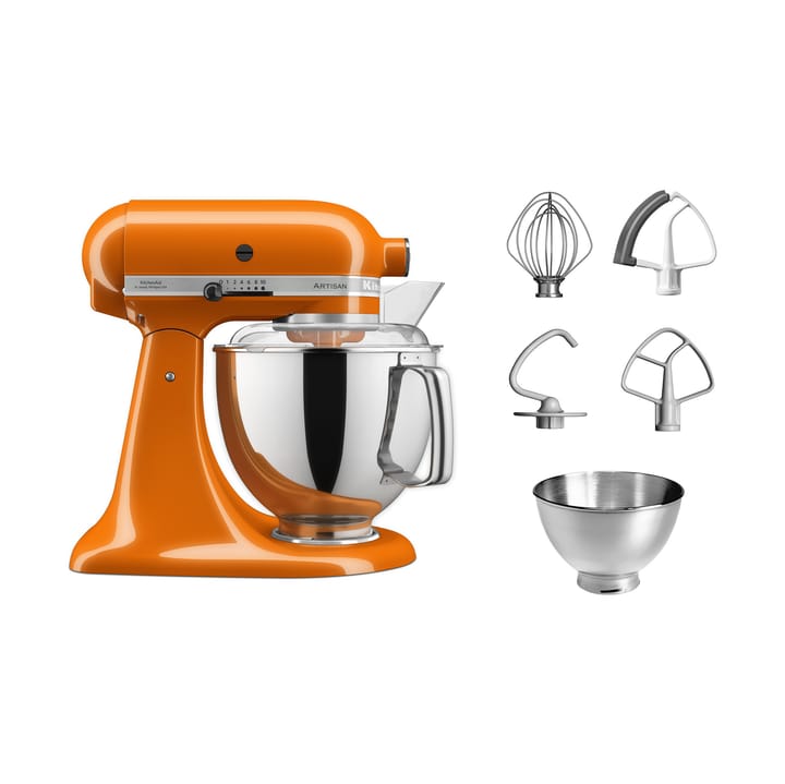 Artisan 5KSM175 kjøkkenmaskin med ekstra tilbehør 4,8 L, Honey KitchenAid