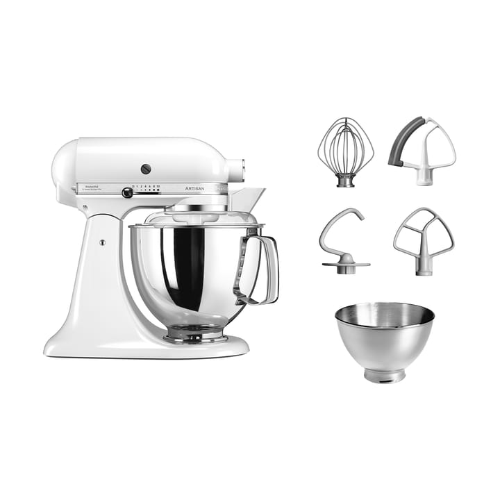 Artisan 5KSM175 kjøkkenmaskin med ekstra tilbehør 4,8 L, White KitchenAid