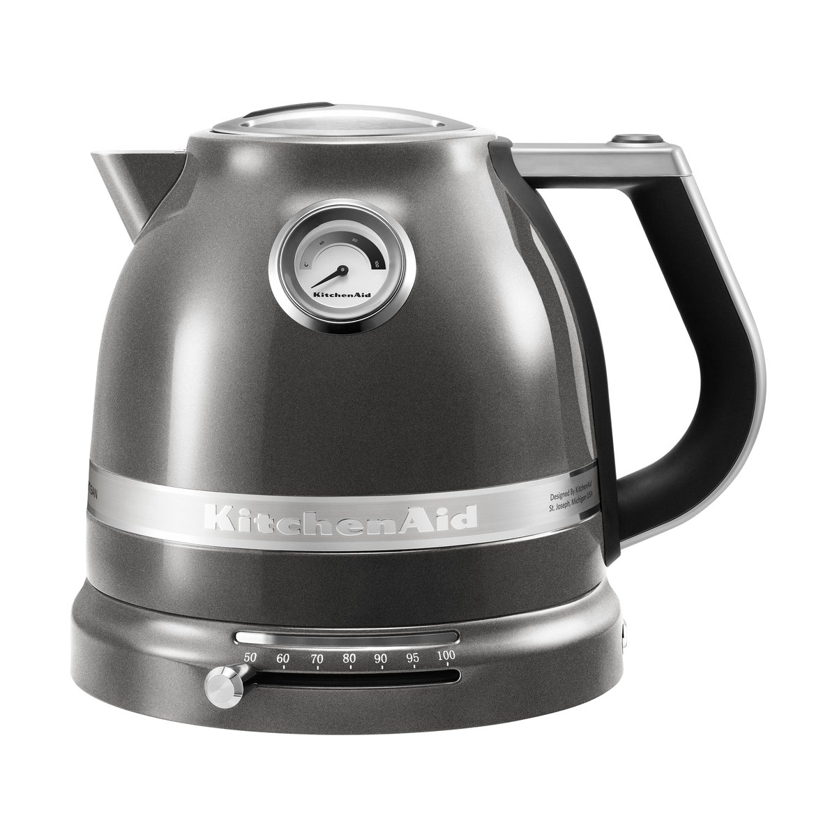 KitchenAid Artisan vannkoker med variabel temperatur 1,5 L Medallion silver