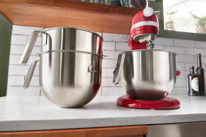 KitchenAid bolle rustfritt stål med J-håndtak 6,6 L, Brushed stainless steel KitchenAid