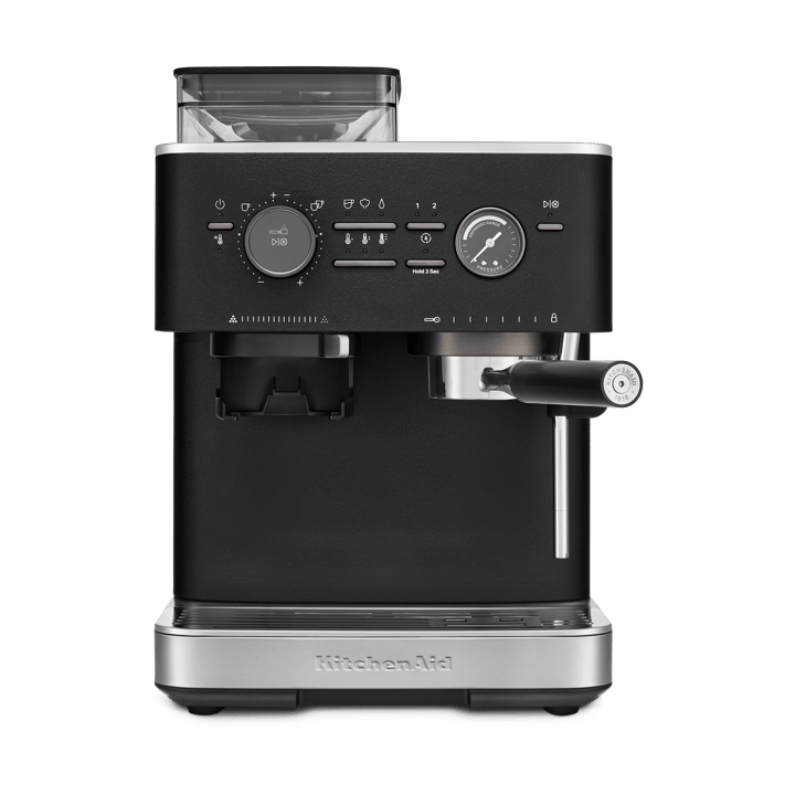 KitchenAid halvautomatisk espressomaskin med kvern - Cast iron black - KitchenAid