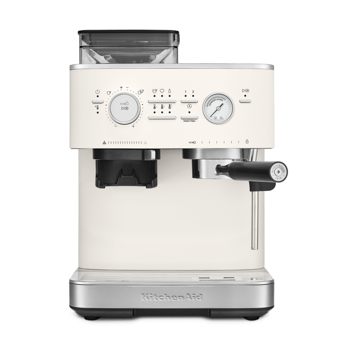 KitchenAid halvautomatisk espressomaskin med kvern - Porcelain white - KitchenAid