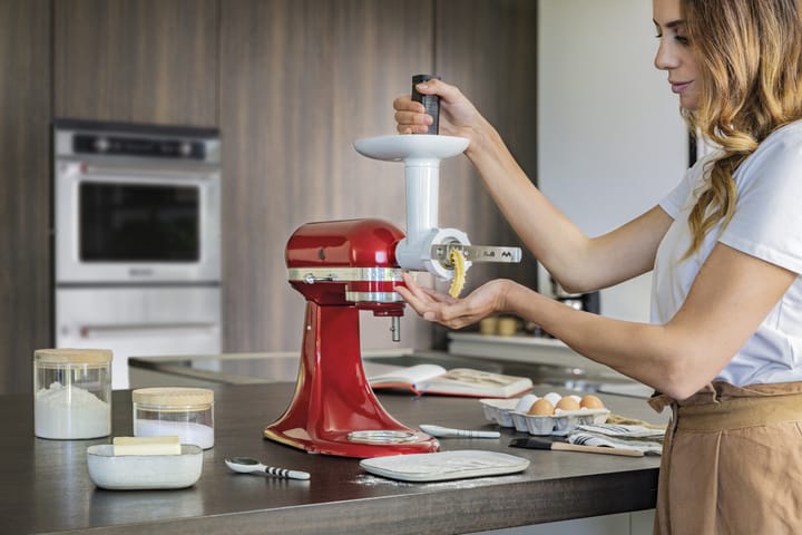 KitchenAid kjøttkvern og kakepresse til kjøkkenmaskin, White KitchenAid